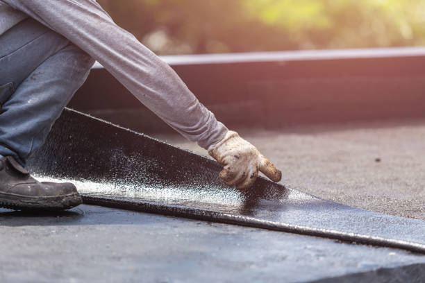 Professional Exterior Waterproofing technician working in Prospect Heights, IL